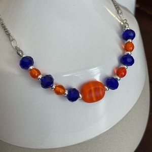 Orange and Blue necklace
